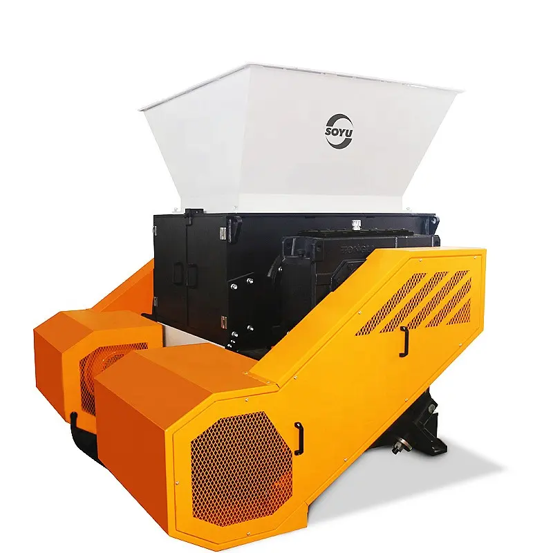 Trituradora de PVC de doble eje multifuncional para trituración de película de espuma de plástico EPS Otros componentes