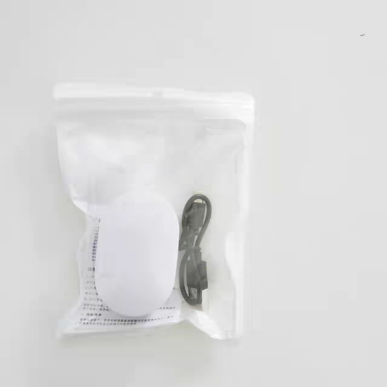 Blanco con bolsa Opp