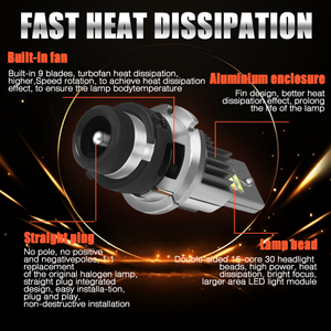 Canbus yeni Mini D2S LED doğrudan fiş LED ampul All-in-one D4S Canbus araba LED farlar ile Led hiçbir hata Xenon ışıkları 6000K LED - Product Image 4