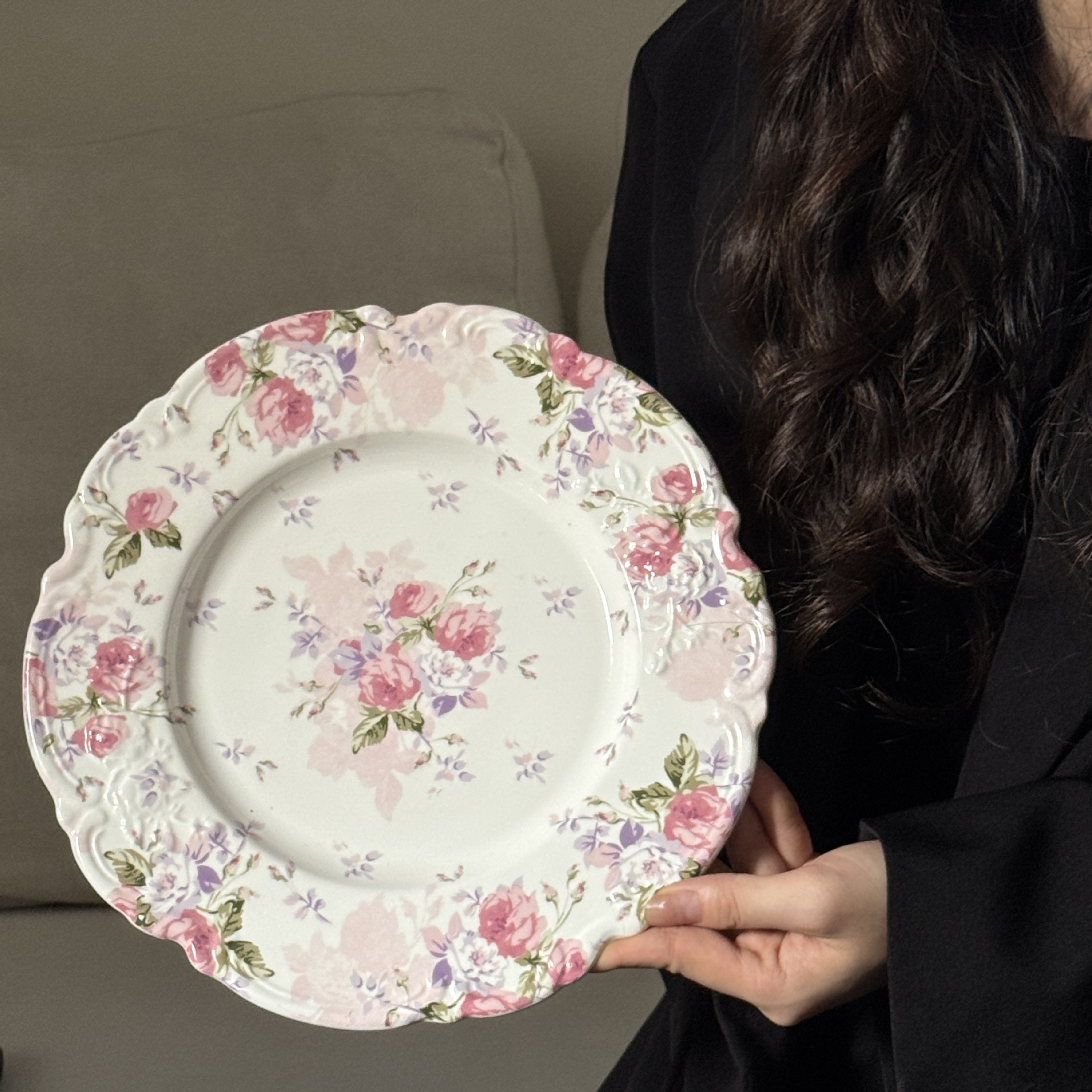 Pink Flower Shadow 10-inch 25.5*2.5