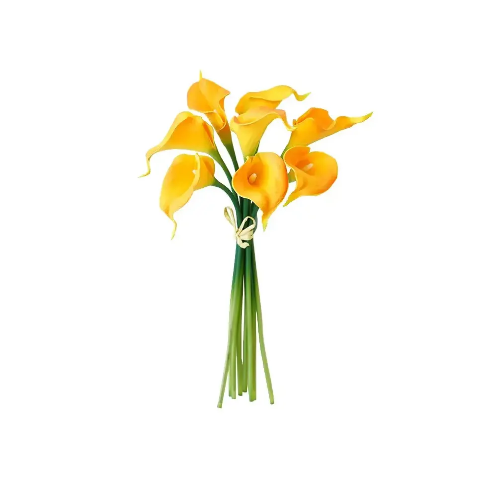 Preço ex-fábrica Calla Lily Decoração Popular PU material calla lírio flor decorativa