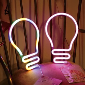 Sıcak satış renkli LED Neon ışıkları plastik malzeme ile popüler ev dekorasyon moda ve göz alıcı - Product Image 6