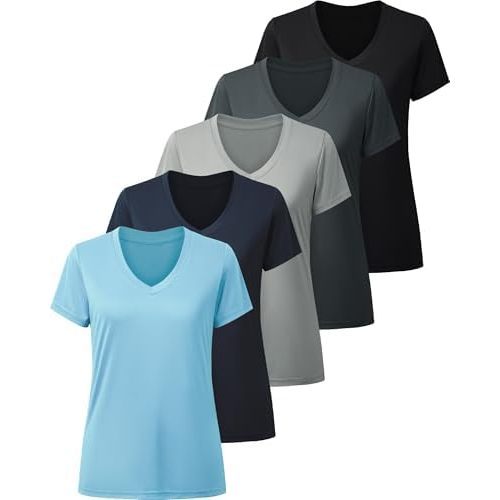Lot de 5 Noir Gris clair Gris foncé Marine Bleu clair