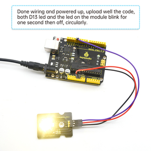 Keyestudio 3W modulo LED ad alta potenza con Chassis PCB per Arduino STM32 AVR per Microbit
