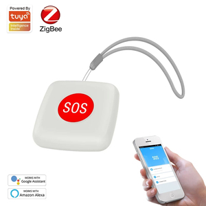 TUYA <strong>ZigBee</strong> SOS Button <strong>Sensor</strong> Alarm Elderly Alarm Waterproof Emergency Panic Button Smart Life App Remote <strong>Control</strong> - Product Image 1