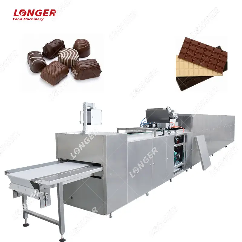 プロのチョコレートバー溶融混合強化タンクデコレータチョコレート熱成形機製造