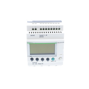Nuevo controlador original SR2B121B para Schneider Zelio Logic Modul PLC controlador VFD controlador de motor AC24V 8 entradas 4 salidas de relé con reloj