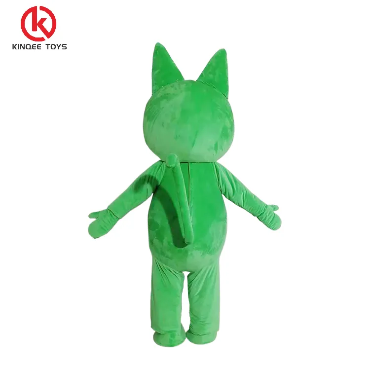 Kinqee profesional personalizado actividad comercial Cosplay sorpresa gato muñeca dibujos animados personaje personalizado mascota disfraces para adultos