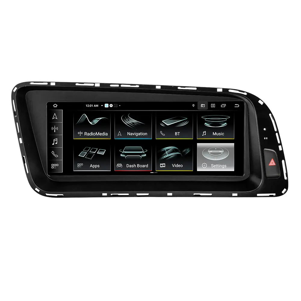 MEKEDE-Reproductor de radio para coche, reproductor con pantalla táctil, Android, 4G, WIFI, 8 núcleos, para Audi Q5 2010-2017 360, cámara panorámica con DVR ADAS