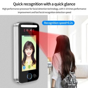 Tuya Wifi Monitor Intercom System Zugangs kontroll system mit biometrischer Identifikation RFID 125KHz Car Attendance Machine Camera
