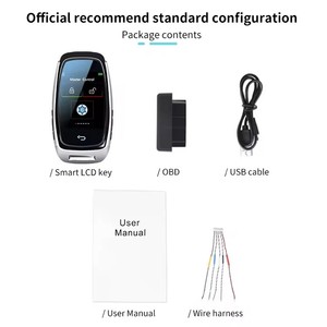 Orijinal uzaktan kumanda anahtarsız giriş dokunmatik ekran tüm araçlar için evrensel akıllı LCD araba anahtarı - Product Image 4