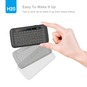 2,4G Mini inalámbrico RGB retroiluminado teclado Touchpad Mouse Combo recargable Trackpad para Android TV Box Laptop Mac PC Desktop - Product Image 4