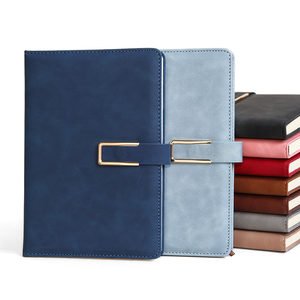 Envío rápido, proveedor de oficina, producción personalizada, cuaderno de cuero PU de negocios con tipo de bloqueo, cuaderno de papelería de gama alta - Product Image 1
