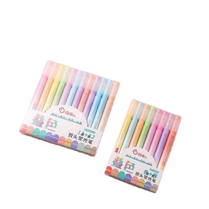Marcador de color de 12 cabezales superpuestos, resaltador de gran capacidad, marcador de libro mayor para estudiantes - Product Image 1