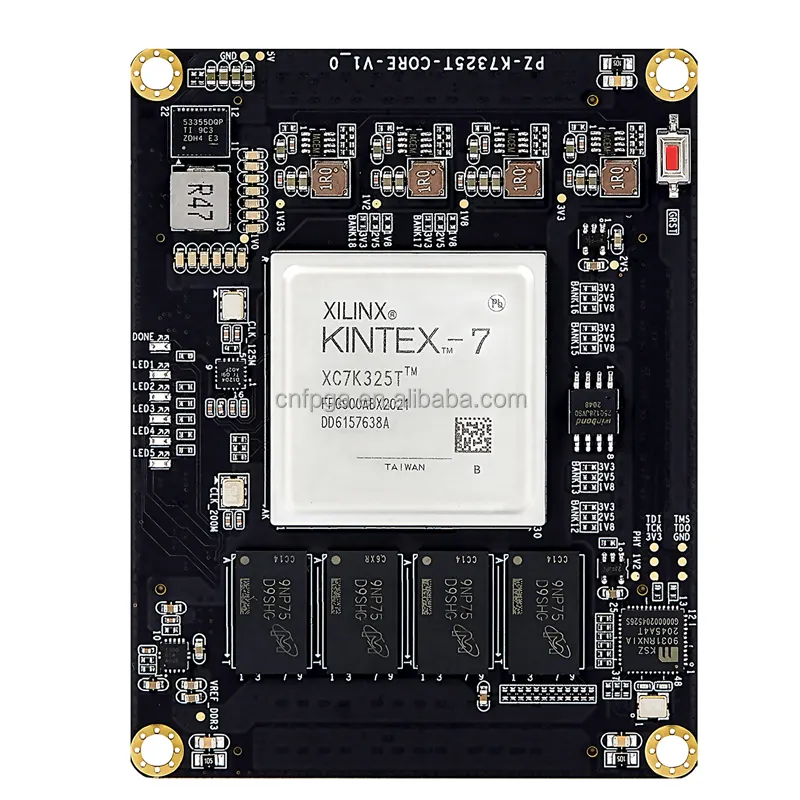 Puzhi PZ-K7325T-SOM Xilinx Kintex-7 XC7K325T Módulo de sistema de grau industrial FPGA Placa de núcleo K7325T K7 325T