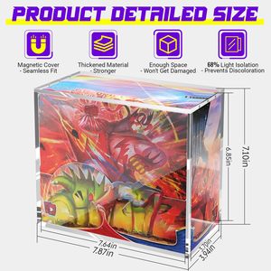 UV 99% rõ ràng <span class=keywords><strong>Acrylic</strong></span> etb hộp phong cách hiện đại hiển thị trường hợp cho Showcase Elite huấn luyện viên hộp từ - Product Image 5