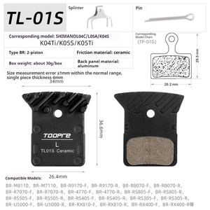 TOOPRE M9000 M9020 M985 M8100 M785 M8000 G03A G04S J03A J05 L04Cセラミック氷冷却技術MTBブレーキパッド