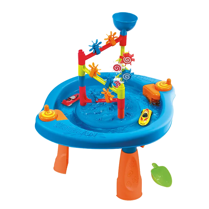 Playgo divertenti ruote acqua attività gioco Set spiaggia e sabbia tavolo all'aperto giardino estivo spiaggia giocattoli per bambini