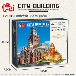 Recém-chegado América Harvard University Cultura Educacional Mini Tijolo Calture Building Block Toy para Adultos e Presente Kids