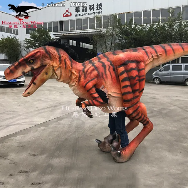 Centro comercial Nuevos productos Hacer disfraz de dinosaurio adulto de tamaño real mecánico