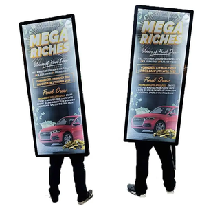 โรงงานผลิตโดยตรง รับผลิตตามสั่ง กระเป๋าเป้สะพายหลัง LED ป้ายโฆษณาคุณภาพสูง ราคาประหยัด กล่องไฟโฆษณา - Product Image 3