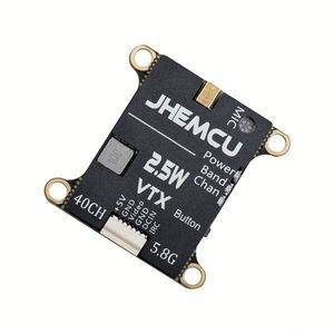JHEMCU 2.5W VTX 5.8G 40CH可调FPV发射器，用于遥控飞机远程内置麦克风散热器2-6S塑料 - Product Image 1