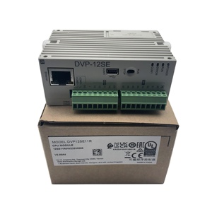 100% originale completamente nuova serie SE PLC Controller programmabile DVP12SE11R 8DI 4DO 3 COM Mini USB RS485x2 uscita relè Ethernet - Product Image 1