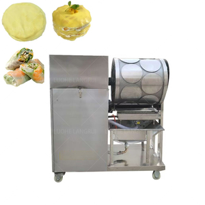 Injera绉纱春卷自动面团制造机Idli Dosa面糊蛋卷Lumpia包装纸-多合一!