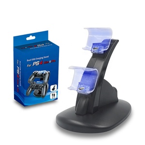 PS4 משחק אביזרי LED USB הכפול טעינת Dock לפלייסטיישן 4 PS4 / PS4 פרו/PS4 Slim בקר