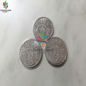 五颜六色的公园定制金属游戏令牌机硬币令牌 - Product Image 6