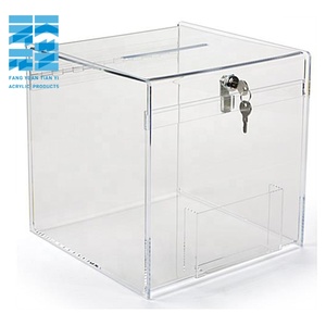 Bán buôn tùy chỉnh kích thước Acrylic có nhu cầu cũng từ thiện Tặng hộp Acrylic Hộp với khóa - Product Image 1