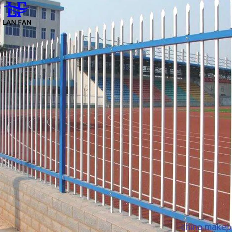 Modern Decorative Metal Wrought Iron and Carbon Steel Angle Iron Picket Fence Panel