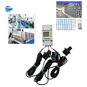 Precio de fabricación Din Rail Medidor de energía multifunción Dispositivo de monitoreo de energía trifásico con 3PCS CT - Product Image 5