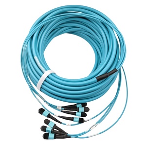 10m (32.8ft) MPOトランクケーブルUPCオスMPO-12 MPO-12 UPCオス48ファイバーマルチモードOM4プレナムOFNPタイプBダブルジャケット - Product Image 3