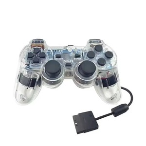จอยควบคุมเกมแบบใสแบบมีสายสำหรับเล่นเกมจอยสติ๊กสำหรับเล่นเกม PS2 - Product Image 1