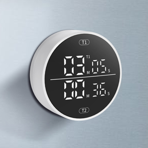 Timer visivo digitale magnetico da cucina doppio conto alla rovescia con retro magnetico i bambini studiano il Timer per il conto alla rovescia - Product Image 1
