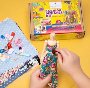 Fashion Designer <strong>Kits</strong> for Girls Beginners Learn to Use Basic <strong>Patterns</strong> Sew Re-Design Draft Basic <strong>Pattern</strong> for 8.5&quot; Wooden Manikin - Product Image 2