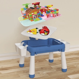 Wholesale Hot Sale <strong>Multi</strong> <strong>Function</strong> Playing Desk Learning Drawing <strong>Game</strong> Big Building Block <strong>Table</strong> for Kids Jouet - Product Image 4