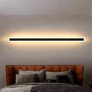 Modern Outdoor Long Strip <strong>LED</strong> Wall Lamp Nordic Villa Minimalist Luxury Waterproof Acrylic Wall Light