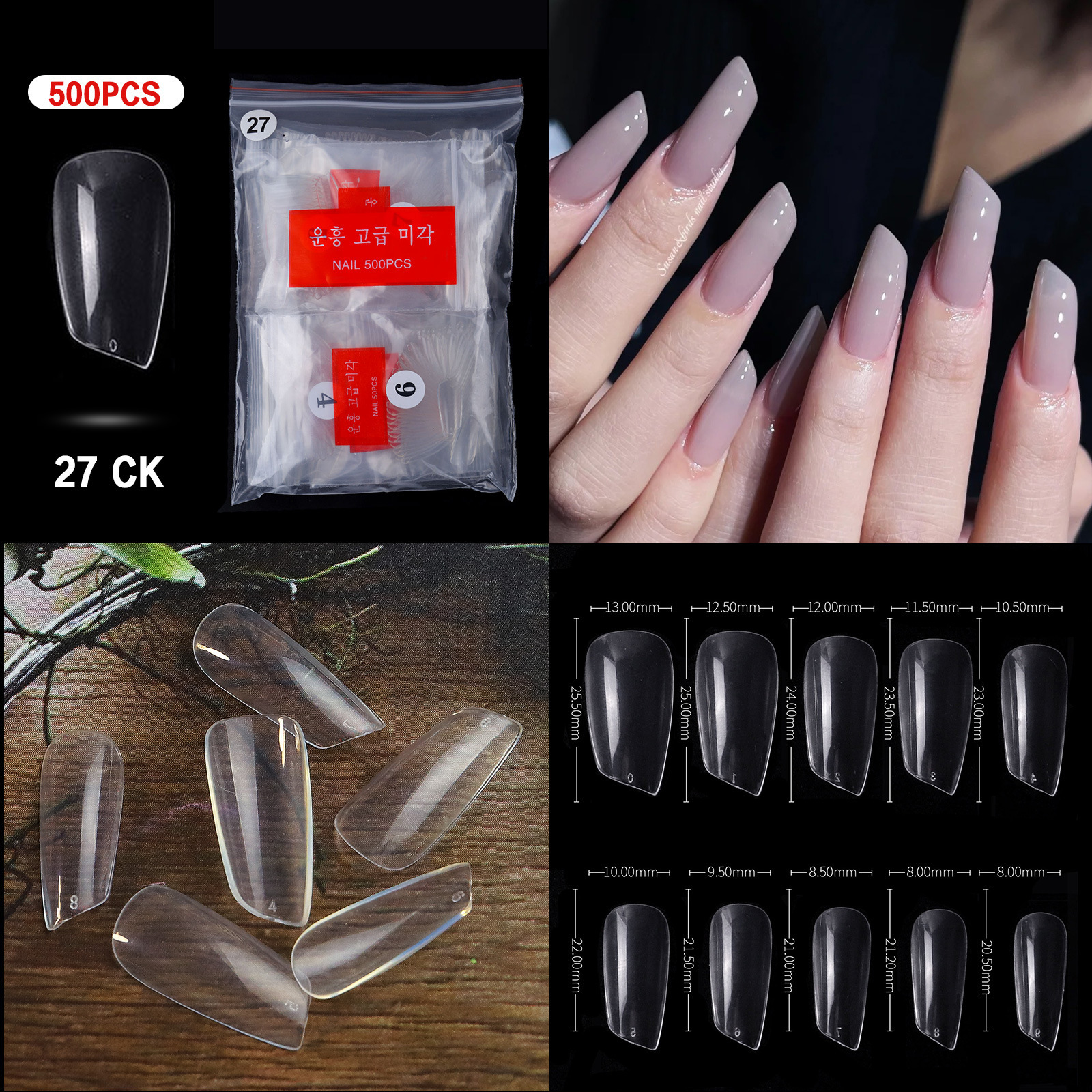 27 Clear 500pcs/bag