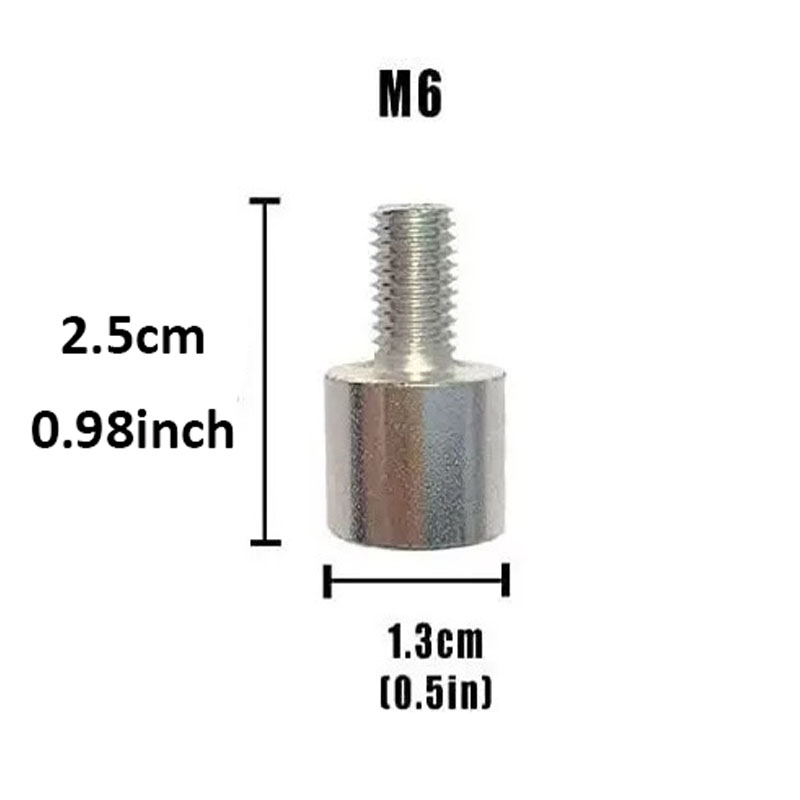 Argento-1/4 femmina a filettatura maschio M6