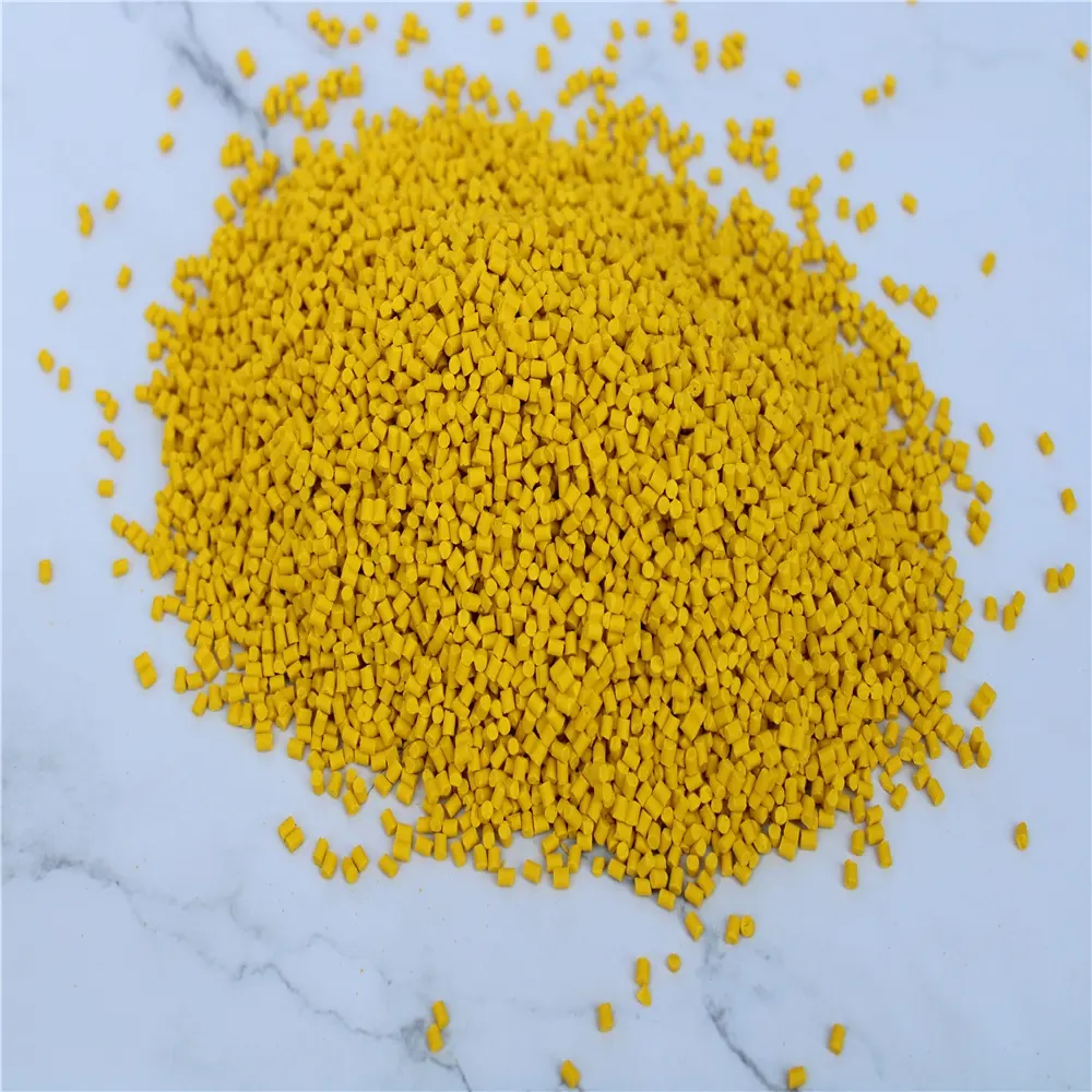 Cor amarela masterbatch plástico cor pigmento masterbatch