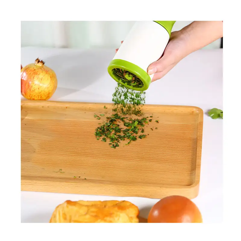 2021 sıcak satış mutfak pişirme araçları sebze şerit meyve soğan kesici baharat öğütücü plastik kişniş kıyıcı