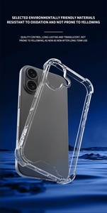 100% 完璧なフィットケースiPhone 16用クリアスリムフィット傷防止ソフトTPU PC透明カバーiPhone 16 Pro Max 16 Plus用 - Product Image 6