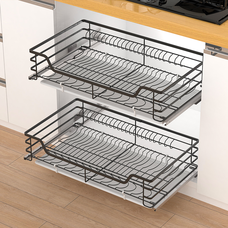China factory directly selling cabinet drawer  best quality stainless steel bowl dish basket