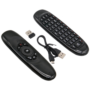 New 2.4G RF Remote <strong>Control</strong> Air Mouse Wireless <strong>Keyboard</strong> C120 for Android Smart TV Box Customize Voice Backlight - Product Image 1
