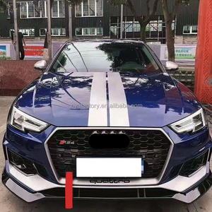 RS4スタイルフロントバンパーに変更グリルPP素材2017-2019アウディA4 B9用車体キット - Product Image 4