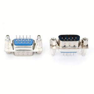 D-SUB 9Pin ตัวเชื่อมต่อตัวผู้ปลั๊ก DB9ชนิด V/T ปลั๊กเสียบ4-40 # NUT DB 9สำหรับ PCB - Product Image 5
