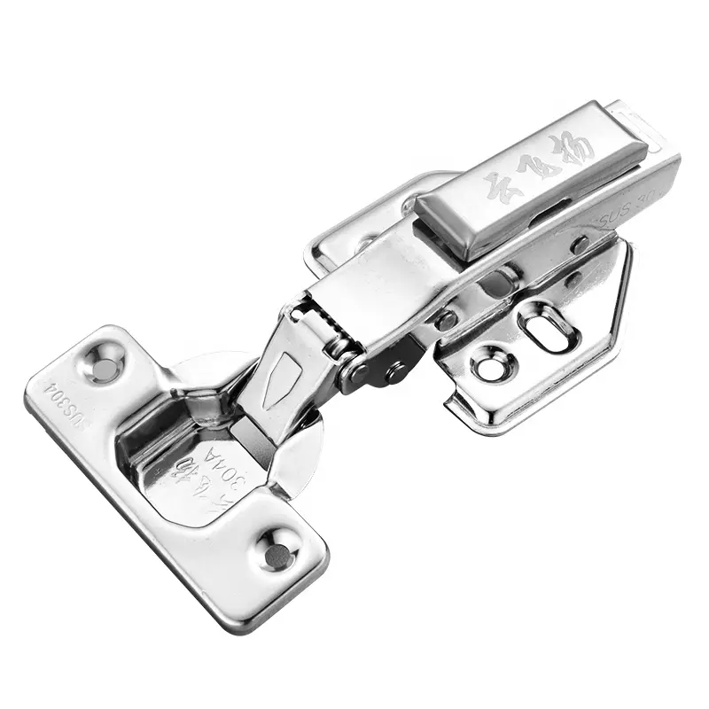 YONFIA stainless steel kitchen furniture cabinet fixed hinge soft closing silent hydraulic clip on wardrobe closet door hinges