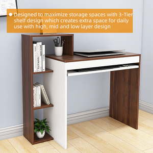 Mobili per la casa soggiorno scrivania per Computer semplice in legno con armadio per libri - Product Image 2